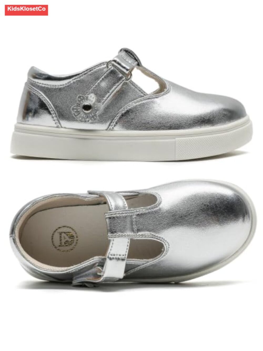 Girls Mary Jane Flats T-Strap School Shoes Cute Flowers Non-Slip - Picture 5 of 6